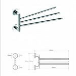 Держатель для полотенец Bemeta Omega 104204112